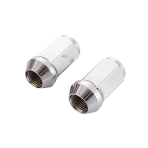 Écrous de roue plats verrouillables personnalisés en gros pour voiture M12 * 1.25 M12 * 1.5 en acier au carbone chromé, écrou de roue en titane - Product Image 4