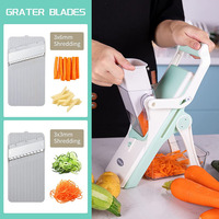 Trancheuse à légumes multi-lame 8mm, épaisseur réglable, coupe-légumes et Julienne pour la cuisine
