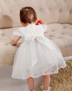 Vestido de <span class=keywords><strong>bautizo</strong></span> <span class=keywords><strong>para</strong></span> bebé recién nacido, vestido de bautismo de encaje <span class=keywords><strong>para</strong></span> niña, <span class=keywords><strong>vestidos</strong></span> <span class=keywords><strong>para</strong></span> <span class=keywords><strong>niñas</strong></span> pequeñas, conjunto de ropa blanca, vestido con sombrero - Product Image 4