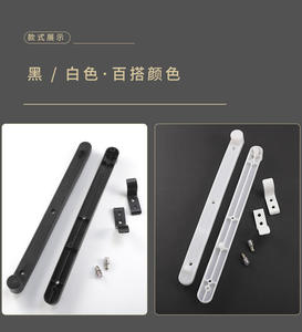 Riel Guía de Plástico Moderno Oculto para Puertas Correderas de Gabinetes de Cocina, Gimnasios, Comedores y Estanterías - Accesorios de Puerta Ocultos de Montaje Lateral - Product Image 5