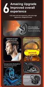 Logo personalizzato 45mah batteria musica riproduzione <span class=keywords><strong>8</strong></span> ore auricolari aperti cuffie cancellazione del rumore <span class=keywords><strong>5</strong></span>.4 TWS Clip su auricolari auricolari - Product Image 3
