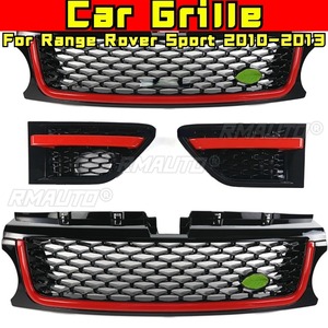 สำหรับ Range Rover Sport 2010-2013 อุปกรณ์ตกแต่งรถยนต์ กระจังหน้ารถยนต์ กระจังหน้าแบบแข่ง กระจังหน้ากันชนหน้า ชุดแต่งกันชนหน้า - Product Image 1