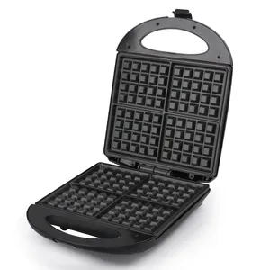 Marca Premium RAF 2022 Venta caliente negro Mini máquina de gofres Waffles máquina de desayuno para el hogar admite personalización - Product Image 1