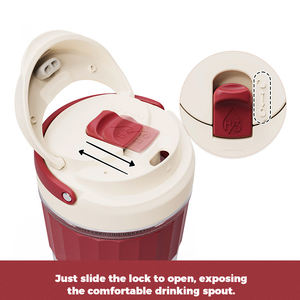 الشركة المصنعة للبيع بالجملة في الهواء الطلق المحمولة صديقة للبيئة واضحة البورسليكات الزجاج أكواب القهوة الجاهزة كوب ماء مع مقبض - Product Image 4