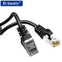 Cable de Red CAT6 SFTP a Precio de Fábrica, Cable de Conexión SFTP de 26AWG con Conector RJ45, Cable de Comunicación Ethernet de Cobre Puro para Internet