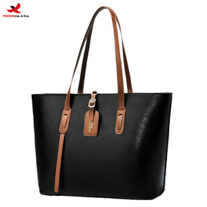 Bolso Tote Simple de PU de Gran Capacidad para Mujer con Cierre de Cremallera, para Hombro/Bandolera, RTS, Pedidos Mixtos al por Mayor - Product Image 1
