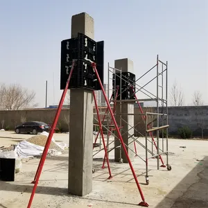 TECON 100 kez kullanımlık ayarlanabilir beton plastik sütun kalıp sistemi için yapı malzemeleri konut İnşaatı