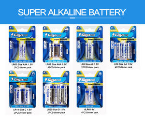 GigaCell Dry <span class=keywords><strong>Battery</strong></span> 1,5 V Super Alkaline LR6 Tamaño <span class=keywords><strong>AA</strong></span> Batería con tarjeta retráctil OEM Batería Marcas Juguetes educativos - Product Image 5