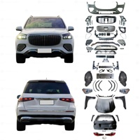 Kit carrosserie pour Benz 2013-2019 GL/GLS W166, mise à niveau W167 2024 GLS Maybach, kit carrosserie avant arrière, pare-chocs, ailes, diffuseur, tuyau d'échappement