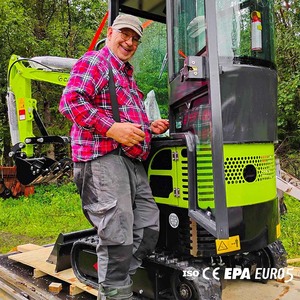 Gratis verzending Mini Graafmachine EPA Motor 1,5 Ton Rups Micro Graafmachine 1 Ton Hydraulische Kleine Graafmachine voor de Landbouw met Volledige Uitrusting - Product Image 6