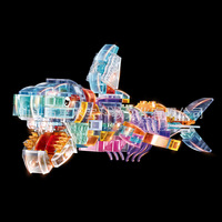 STARMERRY Xinglebao Mini Ensembles de blocs de construction Animaux mignons Modèle créatif Jouet éducatif Écologique Non toxique Plastique ABS 1:1
