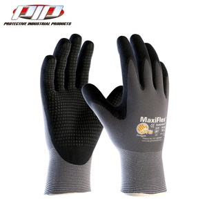 Maxiflex 15 ölçer gri dikişsiz örgü naylon Ultra ince köpük nitril Palm koruyucu eldiven 34-844