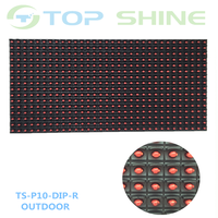 Module d'affichage LED numérique pour panneau publicitaire extérieur DIP546 rouge, blanc, bleu, vert, jaune P10 P12.5 P20 P16 32x16 points