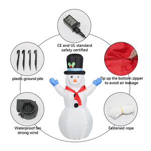 LED Light Up <b>Inflatable</b> Christmas Snowman Outdoor Yard Decoration for Xmas Party - Product Image 2