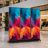 1,53mm Indoor LED-Werbedisplay mit 600-800cd/m² Helligkeit und Bodenständer-Montage