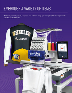 Sistema de Bordado Todo en Uno <span class=keywords><strong>Ricoma</strong></span> SWD-1501 de 15 Agujas con Bastidor para Gorras, Listo para Emprendedores y Pequeñas Empresas - Product Image 5