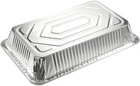 Barquettes en aluminium de taille standard 21x13 pouces, jetables, pour table à vapeur, aliments, grils, cuisson, barbecue