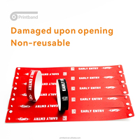 Pulsera de Identificación de Seguridad Desechable de PVC y Papel Sintético Premium, Personalizada con Impresión, para Clubes VIP, Fiestas y Discotecas