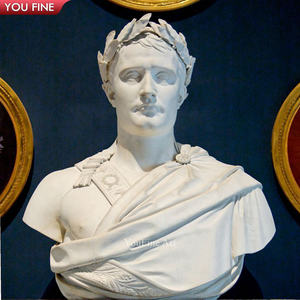 <span class=keywords><strong>Buste</strong></span> <span class=keywords><strong>de</strong></span> Napoléon en marbre blanc grandeur nature, sculpture personnalisée en pierre naturelle - Product Image 5