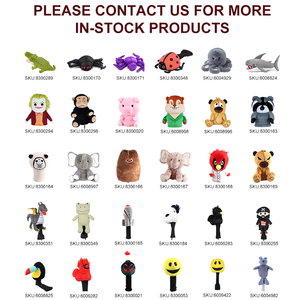 Housse de tête de club de golf personnalisable en peluche amusante, motif gorille, grenouille, crocodile, accessoires pour couvre-tête de club - Product Image 2