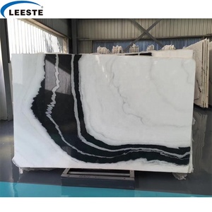 Trung Quốc Quarry Tùy Chỉnh Cắt Tường Đá Và Sàn Với Gạch Tĩnh Mạch Đen Nature Panda Trắng Marble Slab - Product Image 4