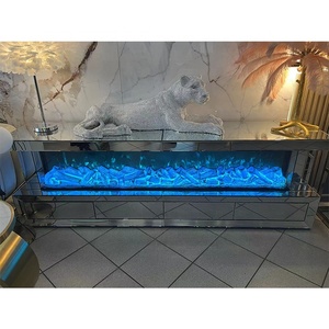 <span class=keywords><strong>Meuble</strong></span> <span class=keywords><strong>TV</strong></span> Euro Offre Spéciale à miroir glamour avec cheminée électrique LED - Product Image 2