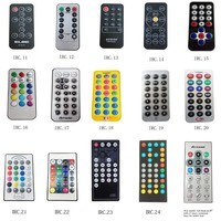 Télécommande infrarouge sans fil ultra-mince alimentée par batterie 5V pour bandes lumineuses RGB, portée 100m pour éclairage LED à changement de couleur