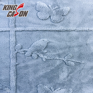 KINGCASON fabrication en Chine respectueux de l'environnement durable moelleux OEKO Standard 100 couleur unie Jacquard fausse fourrure pour pantoufles - Product Image 1