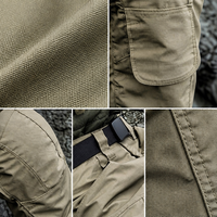 Pantalon de randonnée utilitaire pour homme, pantalon cargo extensible, robuste, pour le voyage en plein air, vêtements de travail, coupe droite, léger, résistant à l'eau