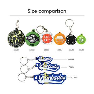 Porte-clés en caoutchouc PVC personnalisé avec logo <span class=keywords><strong>2D</strong></span>/3D en forme de lettre, porte-clés en silicone souple personnalisé pour cadeaux promotionnels - Product Image 4