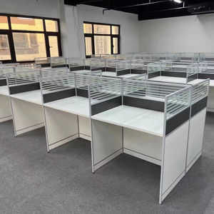 Escritorio de oficina abierto lineal de fábrica de China 6 8 10 estaciones de trabajo colaborativas - Product Image 1