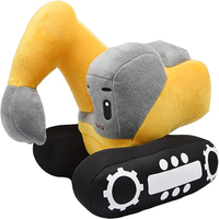 Pelleteuse personnalisée CPSIA ASTM Jouets pour tout-petits Poupée en peluche en coton pour bébé Pelleteuse personnalisée et mignonne