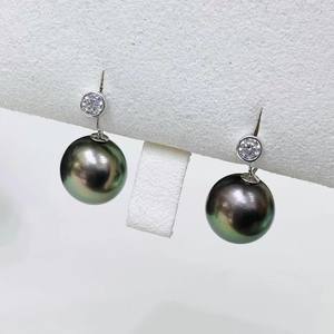 22436 Accesorios de Plata S925 para DIY con Perlas, Pendientes de Doble Uso con Cuentas de 8-13mm y Base Vacía para Fabricación de Joyas - Product Image 2