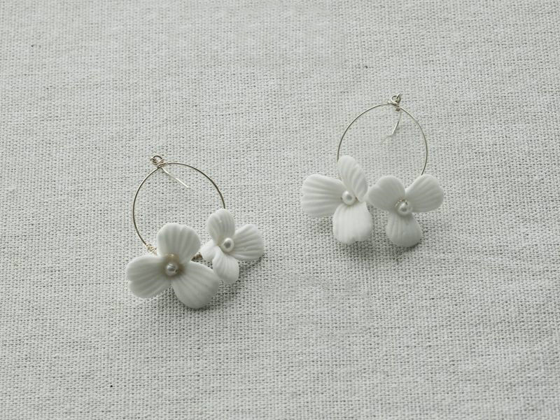 Argent boucle d'oreille
