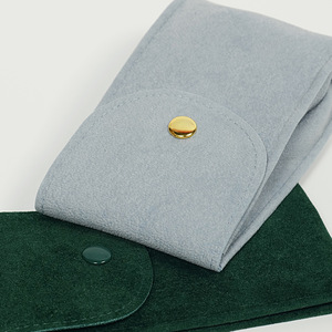 Pochette à poussière personnalisée avec logo, petite et élégante, en velours, pour montres et bijoux, en vert, <span class=keywords><strong>rouge</strong></span>, gris, pour boucles d'oreilles et montres, <span class=keywords><strong>sac</strong></span> cadeau - Product Image 6