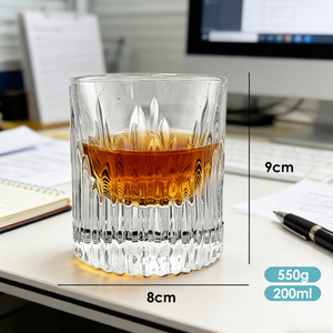 Vaso de Whisky de Cristal con Base Pesada Personalizado y Piedras de Whisky en Caja de Madera, Regalos Promocionales Corporativos - Product Image 3