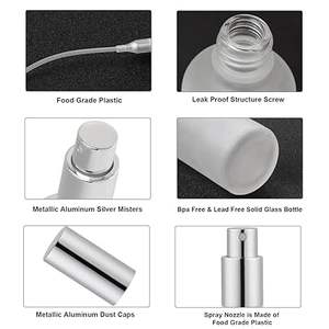 Atomizador <span class=keywords><strong>de</strong></span> Perfume Recargable, 50 ml, Vidrio Esmerilado, Tapa Mate, Atomizador <span class=keywords><strong>de</strong></span> Niebla Cosmética <span class=keywords><strong>de</strong></span> Alta Calidad para Rellenar Perfume - Product Image 3