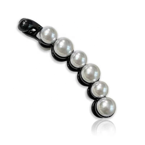 Barrette à cheveux en forme de banane pour femme Pince à cheveux en perles Pince à cheveux queue de cheval avec design unique en forme de banane - Product Image 4