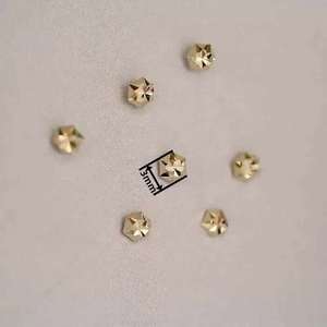 ต่างหูคริสตัลสีทอง14K ขายส่งรูปกวางเรนเดียร์เกล็ดหิมะกระดุมรูปหัวใจสไตล์เรียบง่ายของขวัญสำหรับเด็กผู้หญิงต่างหู kj85 - Product Image 1