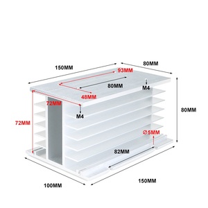 I50 W70 H105 Y110 Single phase chuyển tiếp trạng thái rắn nhôm tản nhiệt Cơ sở SSR cấp công nghiệp ba-giai đoạn tản nhiệt mô-đun - Product Image 3