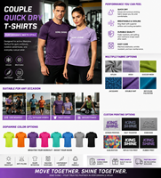 T-shirt personnalisé pour homme, haute qualité, sensation de fraîcheur, coupe ajustée, t-shirt de sport pour couple, t-shirt de compression, t-shirt de course