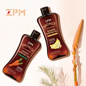 ZPM 100% natürliche extrakt mit karotte bronze verstärker karotte sonne tan öl mit vitamine C und vitamine E