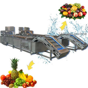 Harga pabrik mesin pembersih kentang pencuci kentang sayuran Manual dan buah mesin cuci gelembung sabuk konveyor sayuran - Product Image 6