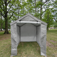 Abri de rangement extérieur imperméable en acier pour le stationnement des voitures et l'utilisation en plein air