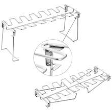 Cross-border stainless steel portable folding multi-functional leg support set with drip tray, BBQ grill, meat and <b>vegetable</b> - Product Image 5