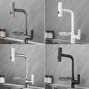 Modern Brass Pull Out Kitchen Mixer Tap Single Handle Flexible Kitchen With Pull <b>Down</b> Sprayer AT9308-DX Kitchen - Product Image 3