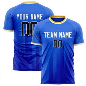 Venta al por Mayor de Camisetas de Fútbol Sublimadas de Alta Calidad, Diseño Personalizado, Uniforme Vintage de Fútbol, Spandex/Poliéster de Secado Rápido - Product Image 1