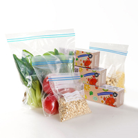 Sacs de conservation alimentaire refermables personnalisés avec fermeture éclair pour sandwichs et collations, sacs de congélation sécurisés avec fermeture éclair facile à ouvrir et à fermer