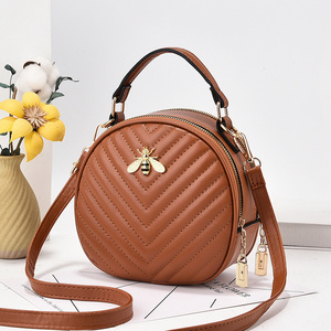 Bolsa Redonda Nova, Fashion e Atmosférica, em Cores Sólidas, Versátil, Pequena e Fresca, Bolsas Transversais - Product Image 3