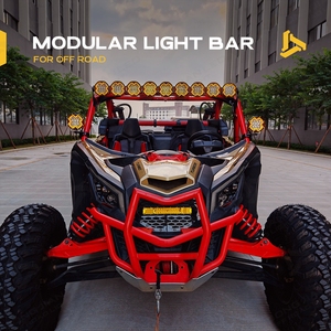 Barra Luminosa <span class=keywords><strong>a</strong></span> <span class=keywords><strong>LED</strong></span> Modulare Super Luminosa ad Alta Potenza Impermeabile X3 RZR da 10/20/30/40/50 Pollici per Portapacchi da Tetto per Fuoristrada UTV Nuova Condizione - Product Image 2